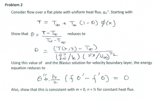 Problem 2 Consider Flow Over A Flat Plate With Uni Chegg Com