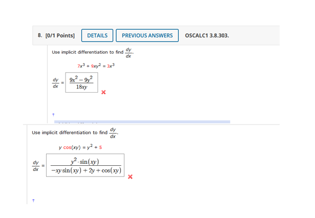 Solved 8 [0 1 Points] Details Previous Answers Oscalc1