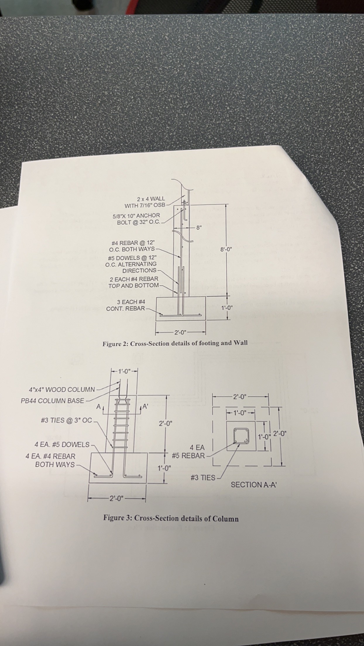 Solved Need help with finding the footing take off and also | Chegg.com