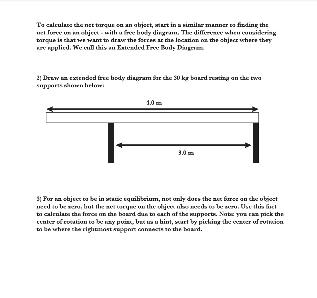 Solved To calculate the net torque on an object, start in a | Chegg.com
