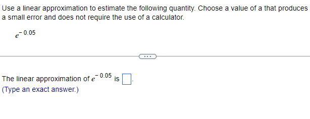 Solved Use a linear approximation to estimate the following | Chegg.com