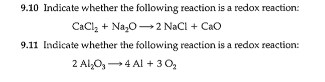 Solved 9.10 Indicate whether the following reaction is a | Chegg.com