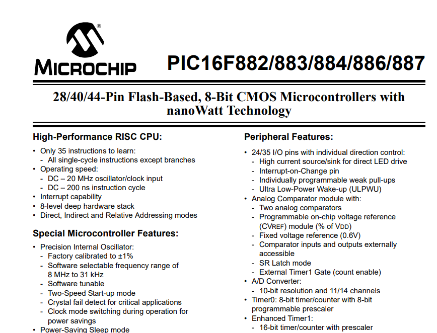 Solved 1- For Pic 16F887 Microcontroller If A Digital Signal | Chegg.com