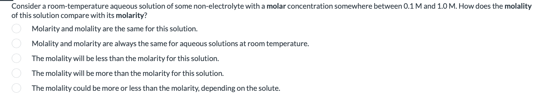Solved Consider a room-temperature aqueous solution of some | Chegg.com