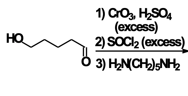Solved HO 1) CrO2, H2SO4 (excess) 2) SOCI2 (excess) 3) | Chegg.com