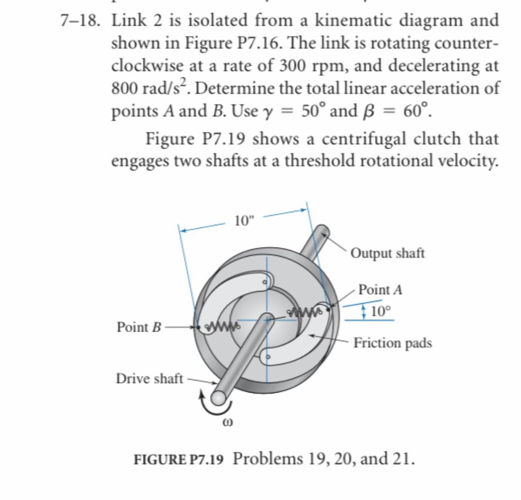 Solved -18 . Link 2 Is Isolated From A Kinematic Diagram And | Chegg.com