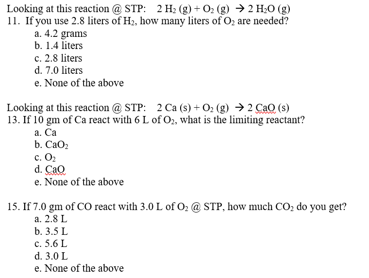 Looking At This Reaction Stp 4 Na S O2 G 2 Chegg Com
