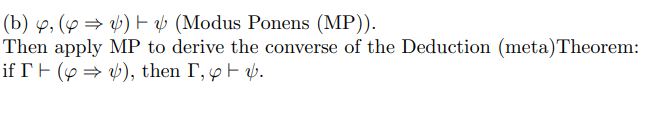 (b) 4,( 40) F (Modus Ponens (MP)). Then apply MP to | Chegg.com