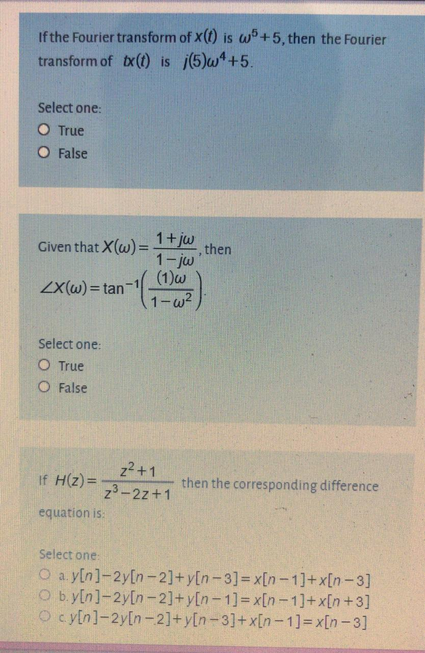 Solved When A Signal X T Of Frequency W Passes Through A Chegg Com