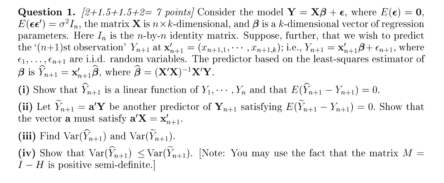 Solved Question 1 2 1 5 1 5 2 N Points Consider The M Chegg Com