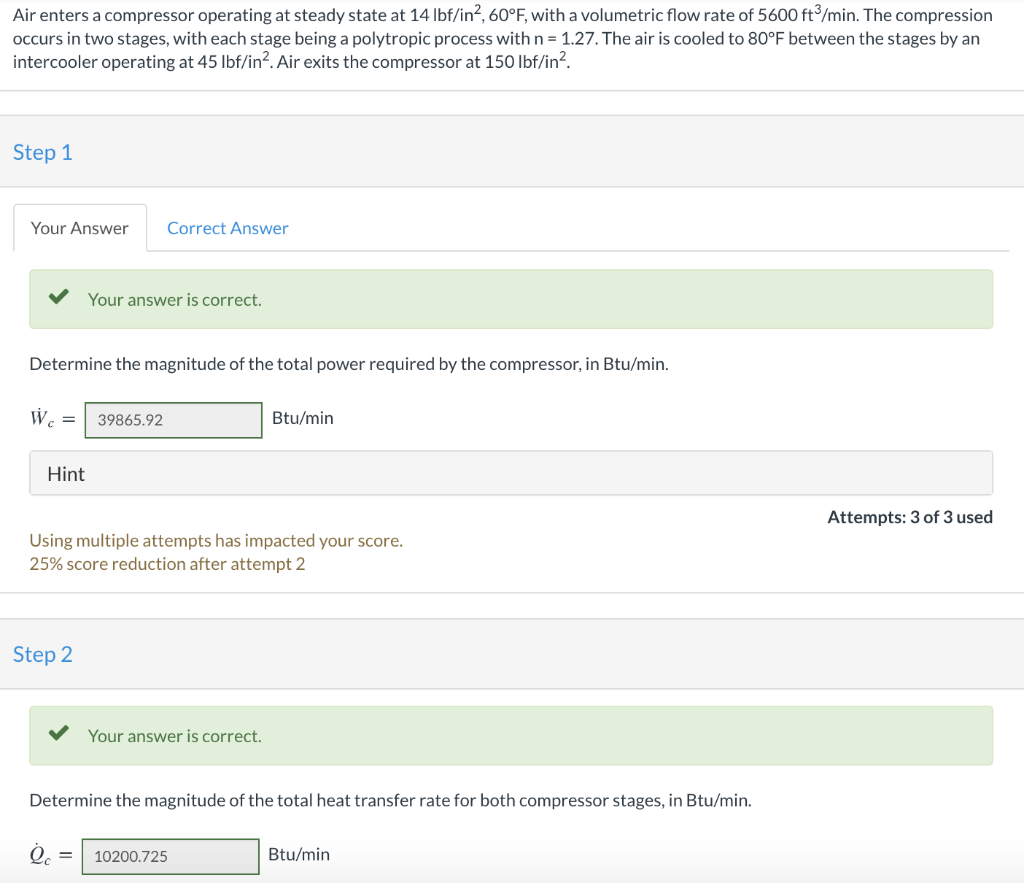 solved-air-enters-a-compressor-operating-at-steady-state-at-chegg