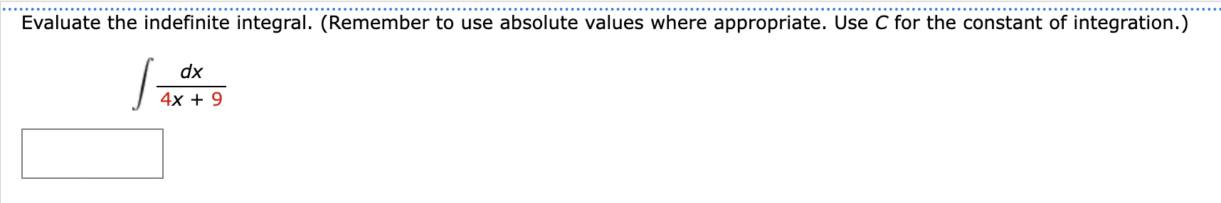 Solved Evaluate the indefinite integral. (Remember to use | Chegg.com