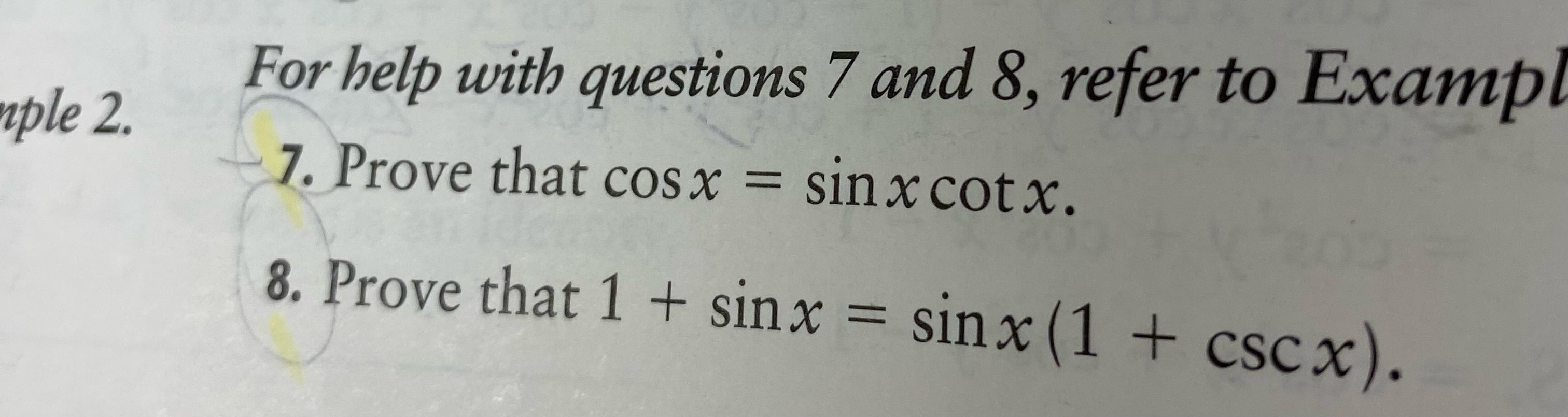 Solved Prove that cosx=sinxcotxProve that | Chegg.com