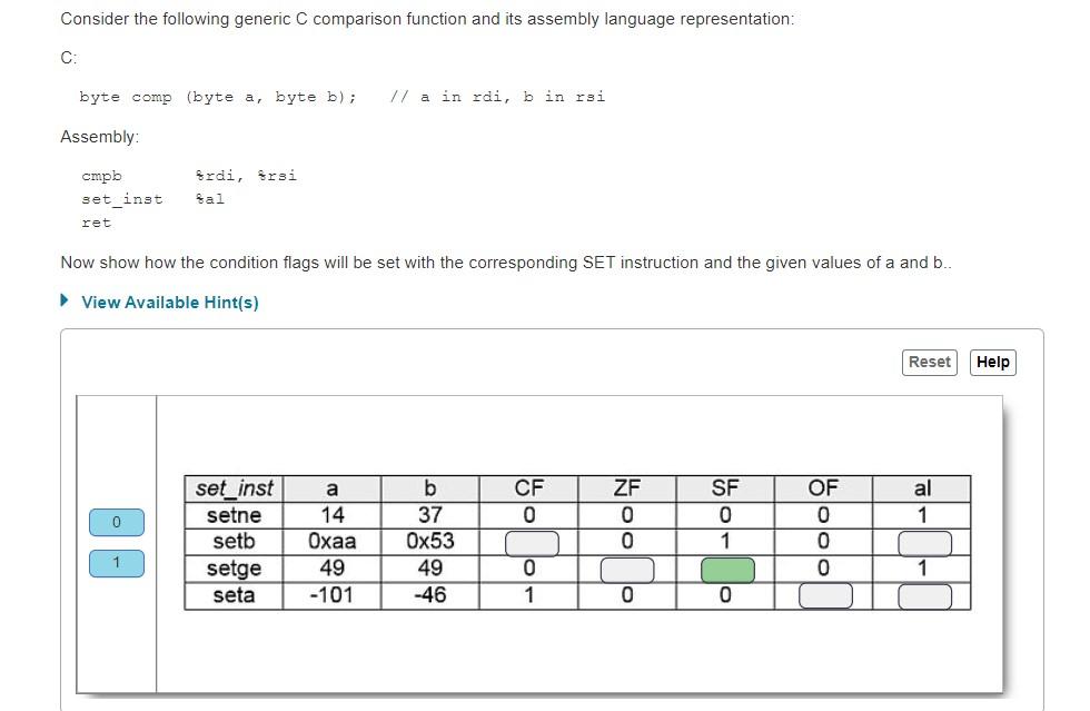 Solved Consider the following generic C comparison function | Chegg.com