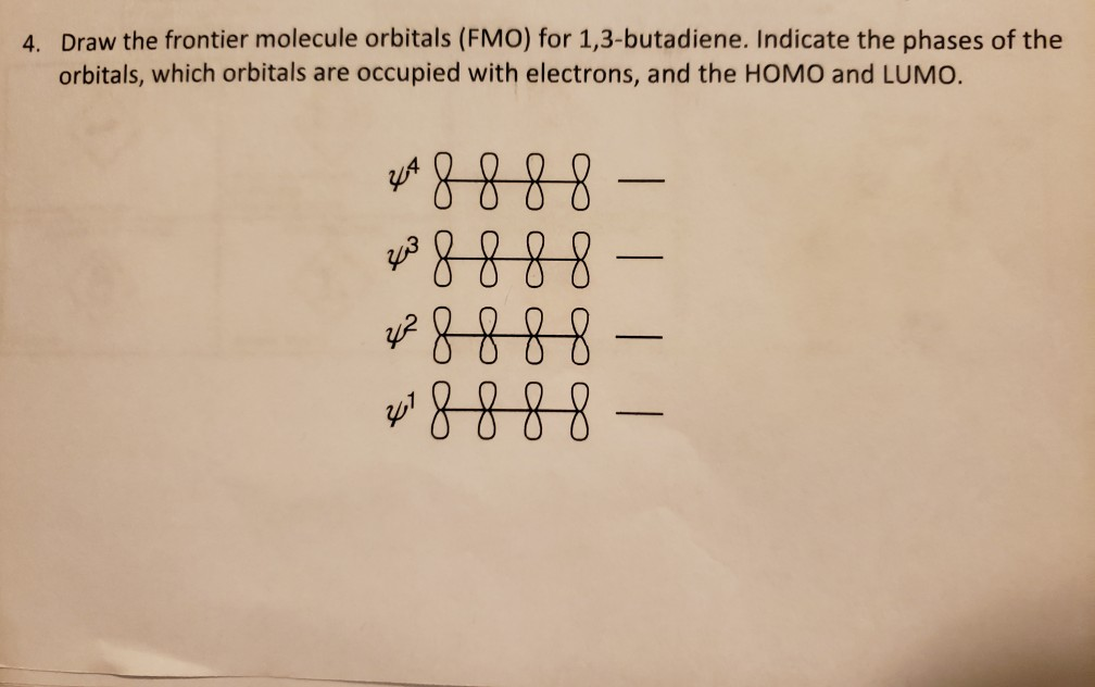Solved Draw the frontier molecule orbitals (FMO) for | Chegg.com