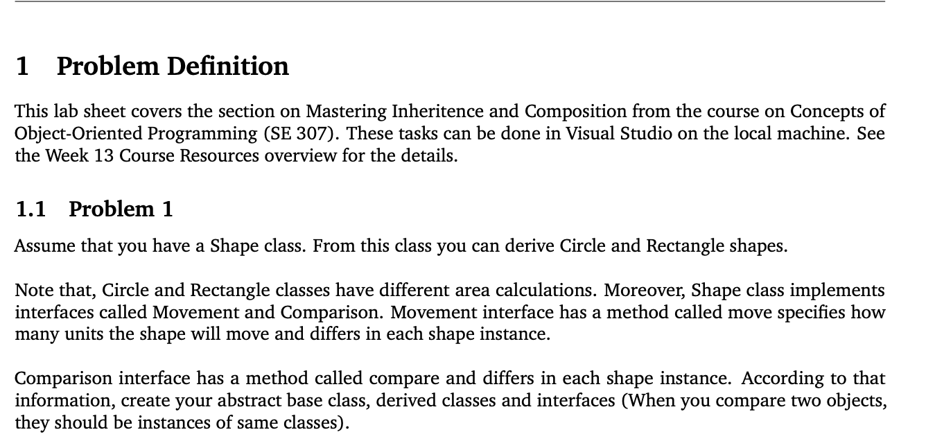 Solved 1 Problem Definition This lab sheet covers the | Chegg.com