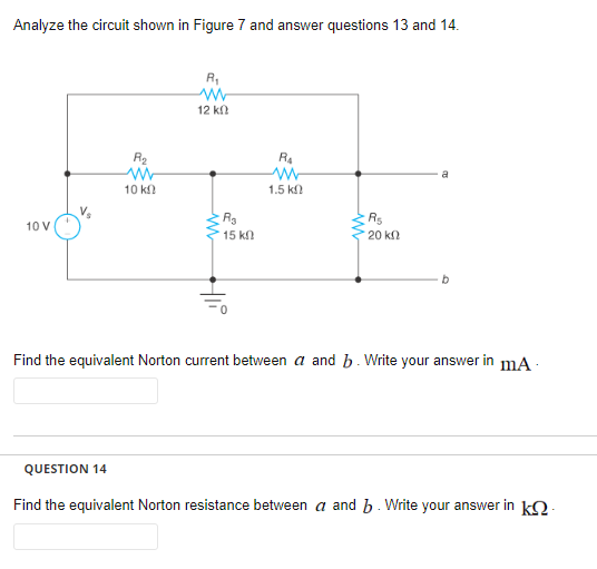 Solved Analyze the circuit shown in Figure 7 and answer | Chegg.com