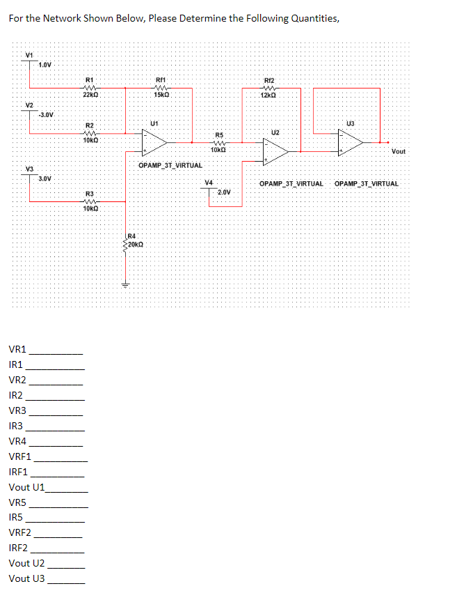 Solved For the Network Shown Below, Please Determine the | Chegg.com