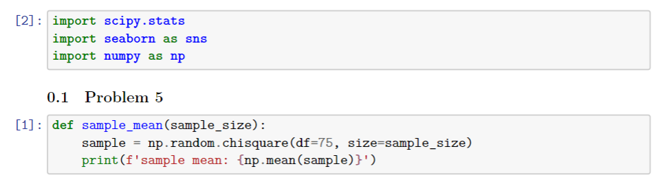 Solved For this problem, use the code labeled problem 6 in | Chegg.com