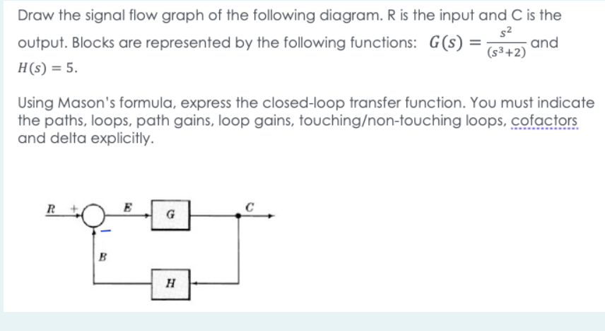 Solved Draw the signal flow graph of the following diagram. | Chegg.com