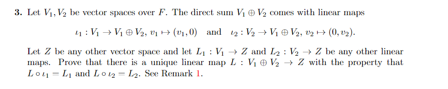 Solved \\[ \\iota_{1}: V_{1} \\rightarrow V_{1} \\oplus | Chegg.com