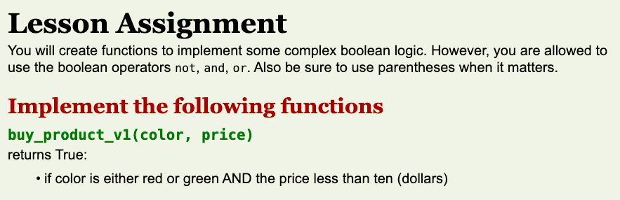 Solved Lesson Assignment You will create functions to | Chegg.com