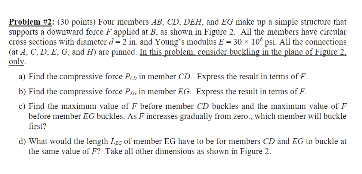 Solved Problem 2 30 Points Four Members Ab Cd Deh And