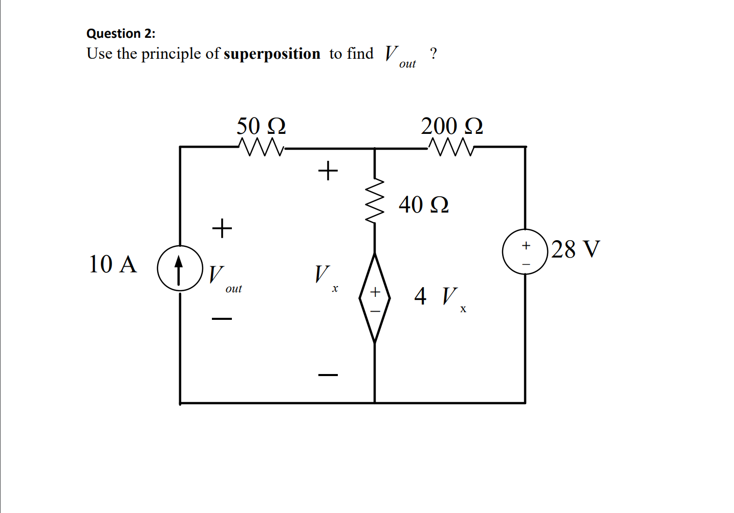 Solved Question 2: Use The Principle Of Superposition To | Chegg.com