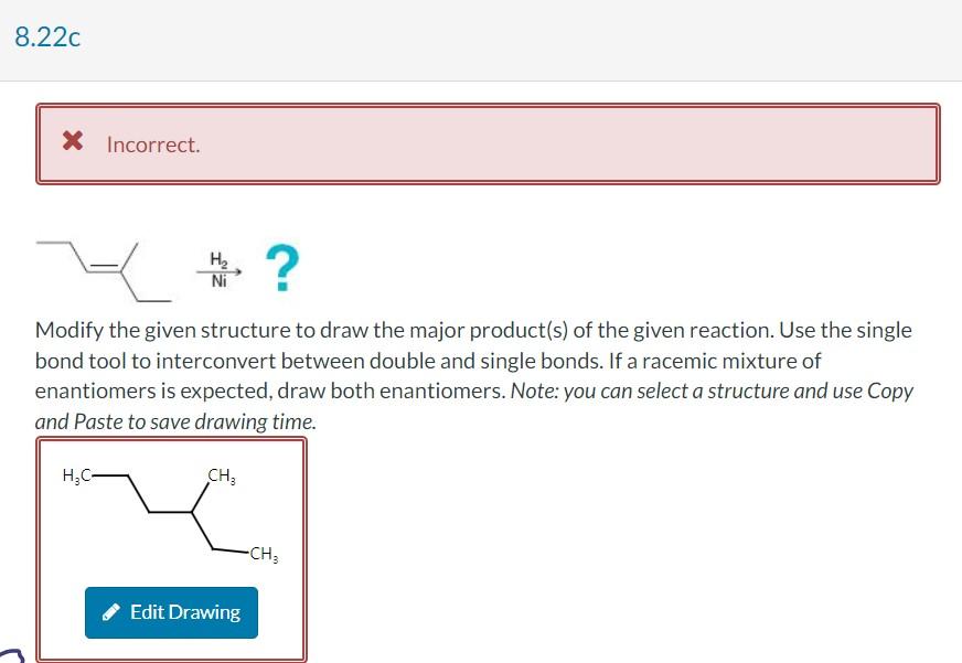 Solved Modify the given structure to draw the major | Chegg.com