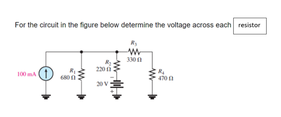 Solved For The Circuit In The Figure Below Determine The | Chegg.com