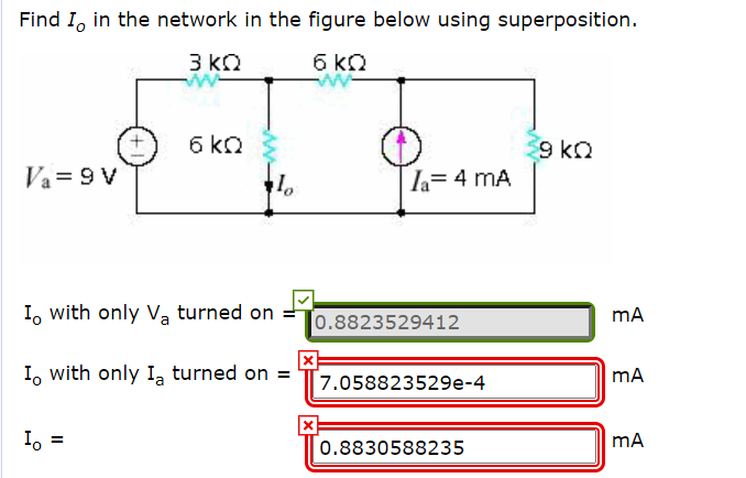 Solved Find I, in the network in the figure below using | Chegg.com