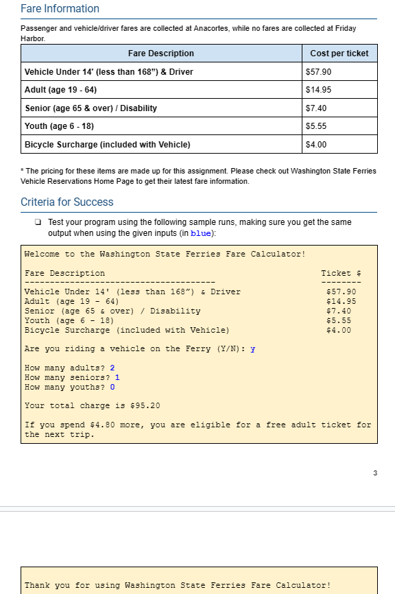Solved Please help me write a code that can display all of | Chegg.com