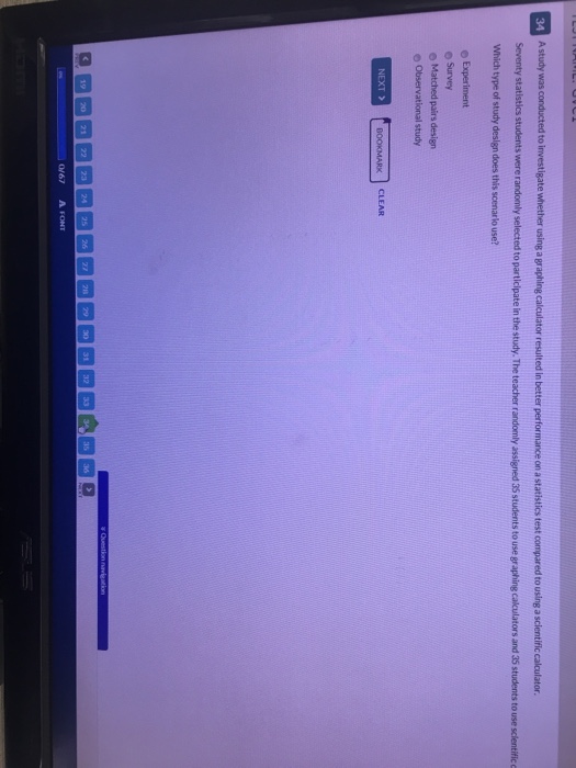 Solved A study was conducted to investigate whether using a | Chegg.com
