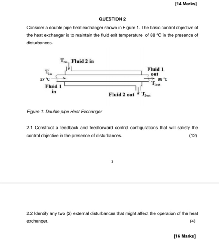 Solved QUESTION 2 Consider A Double Pipe Heat Exchanger | Chegg.com