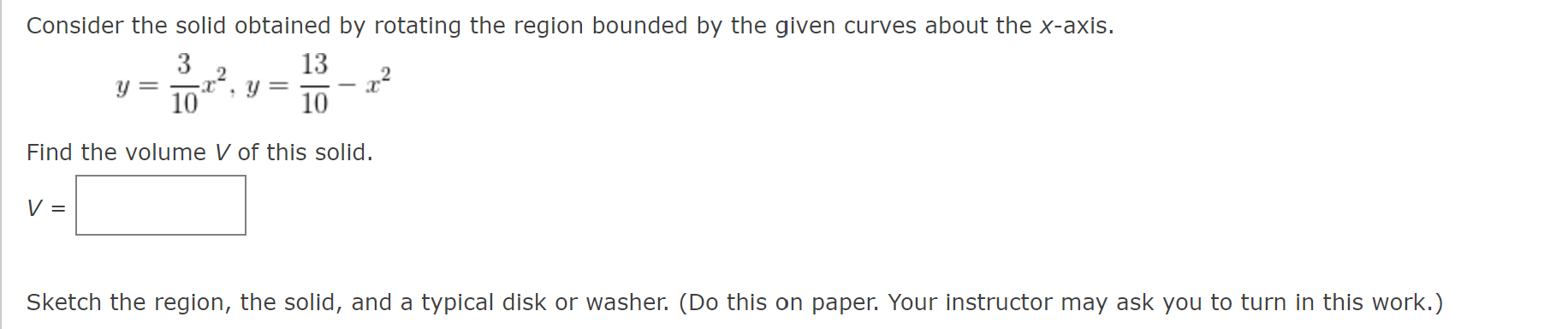 Solved Consider the solid obtained by rotating the region | Chegg.com