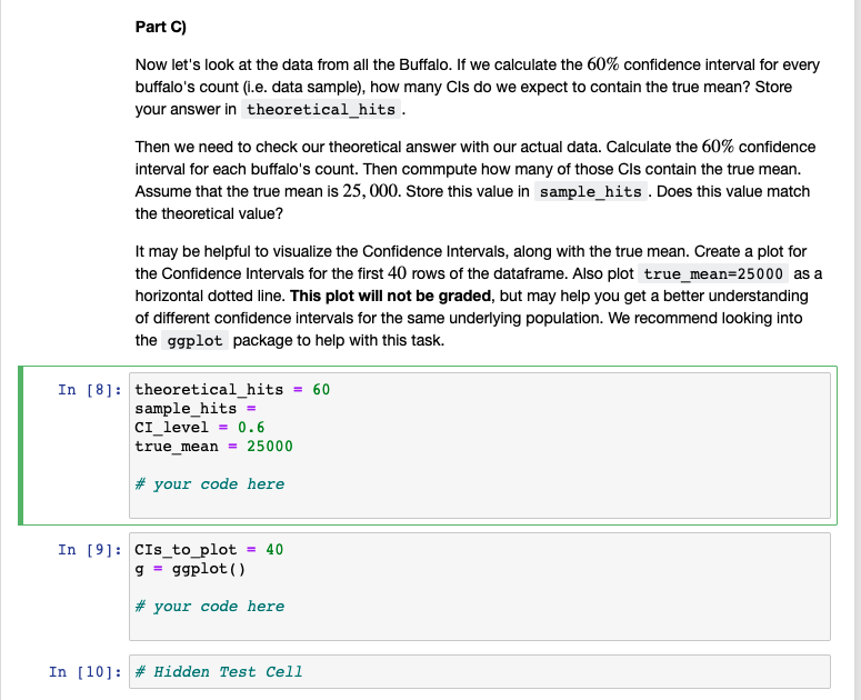 Solved Now let&rsquo;s look at the data from all the Buffalo. If | Chegg.com