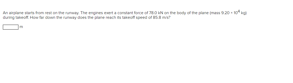 Solved An airplane starts from rest on the runway. The | Chegg.com