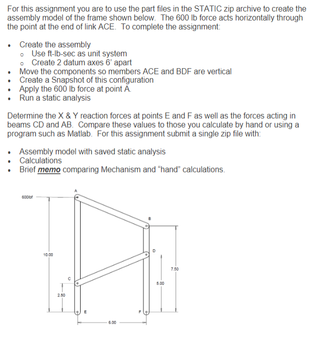 Solved I did the static analysis on creo through mechanism | Chegg.com