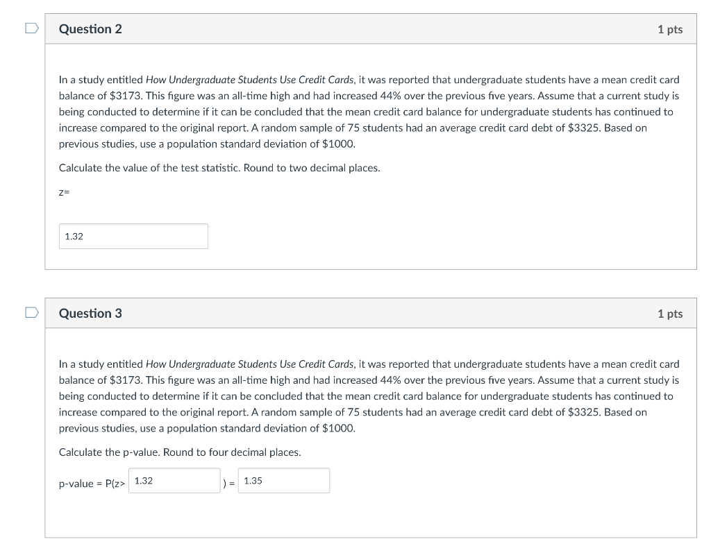 Solved Question 2 1 pts In a study entitled How | Chegg.com