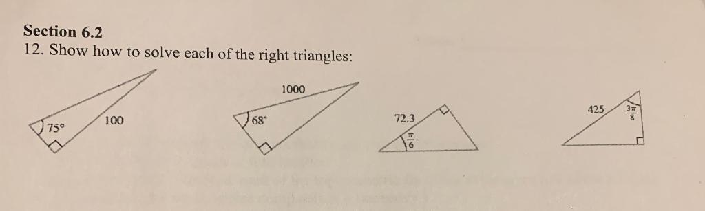 Solved Section 6.2 12. Show how to solve each of the right | Chegg.com