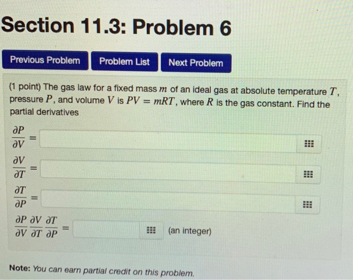 Solved Section 11.3: Problem 6 Previous Problem Problem List | Chegg.com