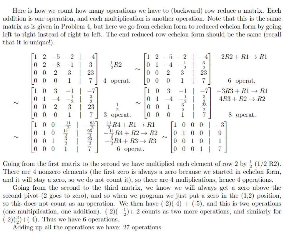 Solved Calculate the number of operations needed to go from