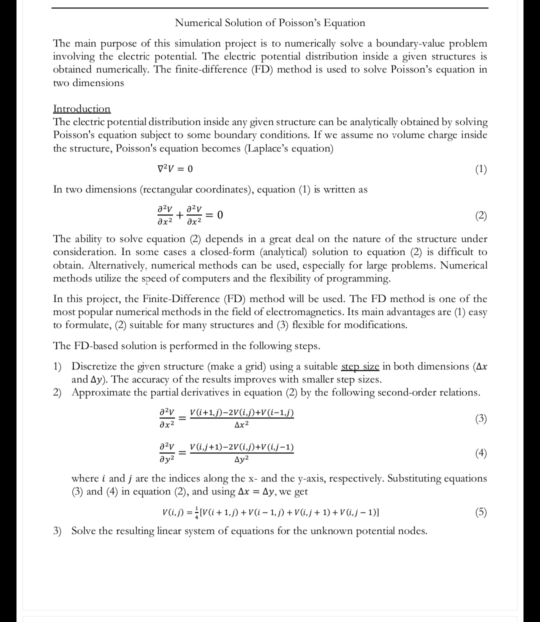 Solved Example: Find the potential distribution inside the | Chegg.com