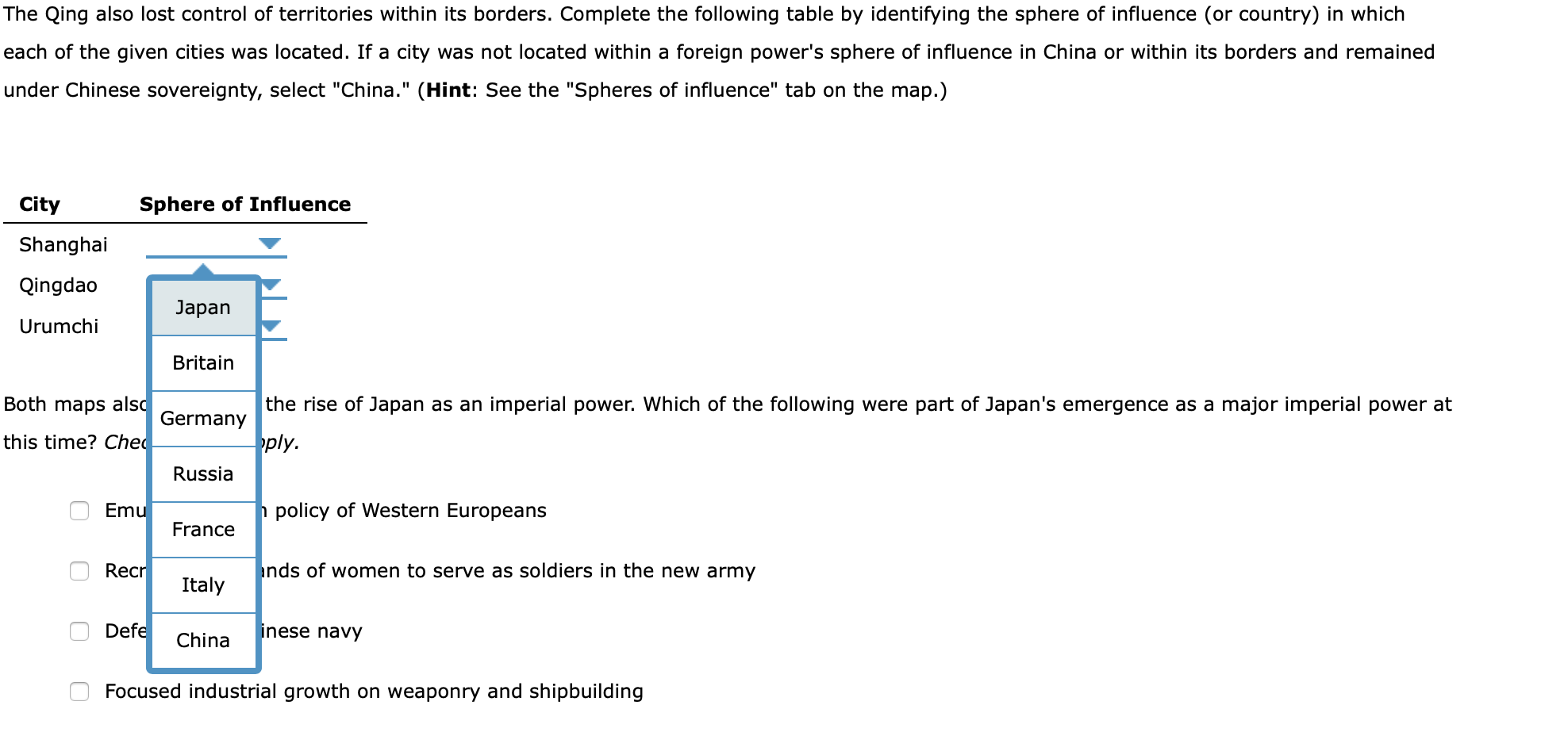 2-map-activity-the-decline-of-the-qing-and-the-rise-chegg