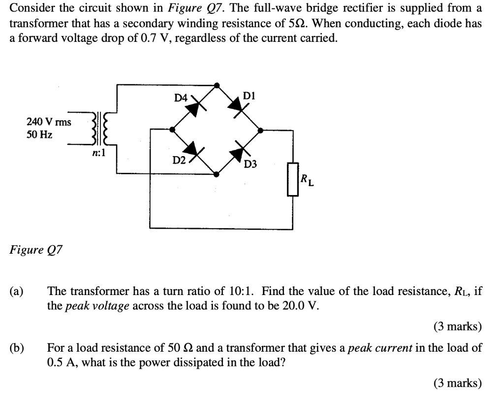 Solved Consider The Circuit Shown In Figure Q7. The | Chegg.com