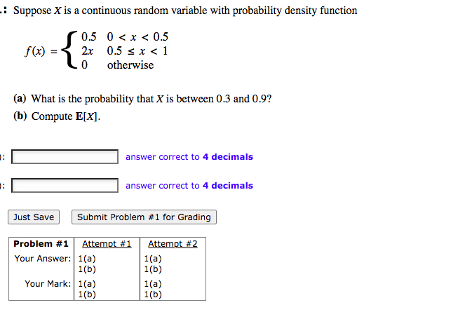 Solved .: Suppose X is a continuous random variable with | Chegg.com
