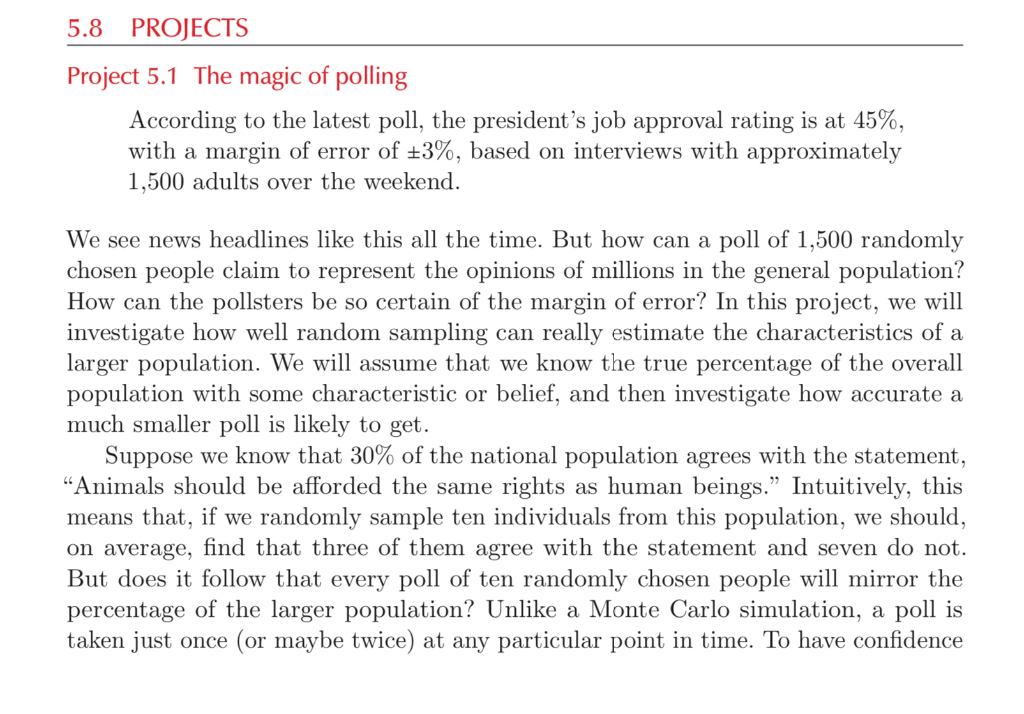Solved I solved part '1.Simulate a poll', | Chegg.com