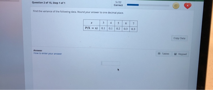 Solved 5/22 Correct Question 2 of 15, Step 1 of Find the | Chegg.com