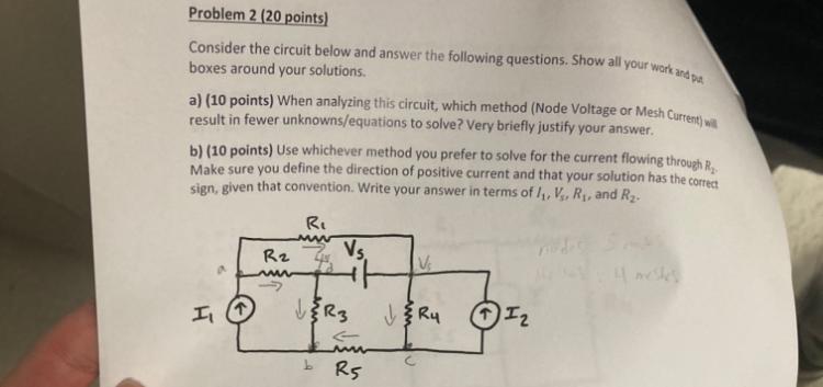 Solved Consider the circuit below and answer the following | Chegg.com
