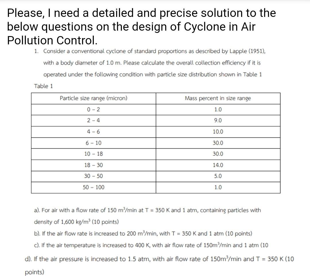 Solved Use below table to answer question a b, c, and d. | Chegg.com
